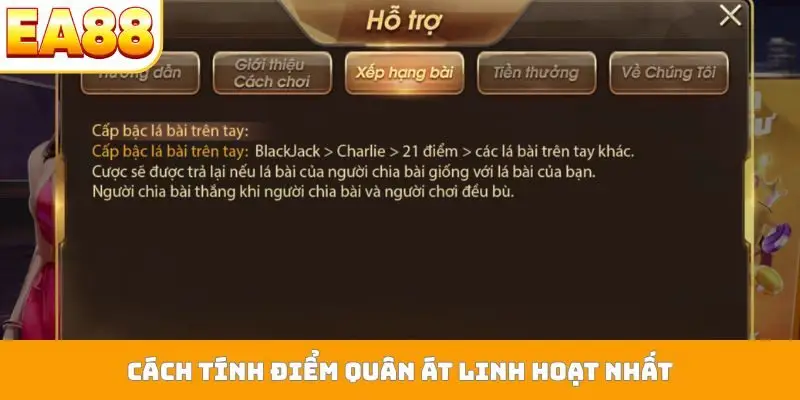 Cách tính điểm quân Át linh hoạt nhất